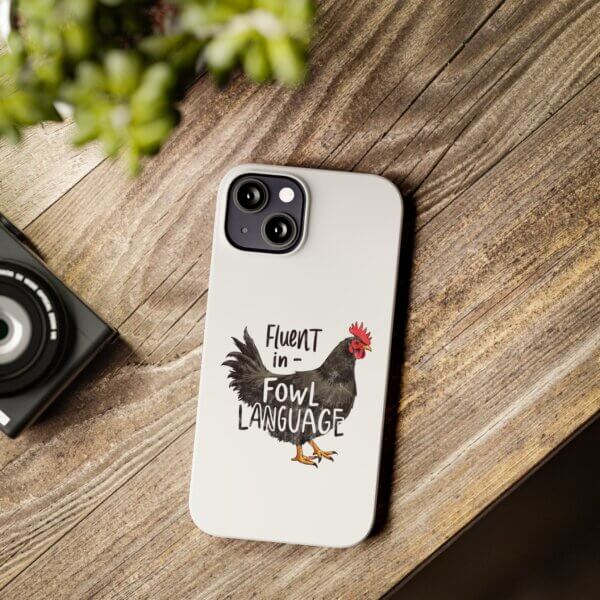 Funny Chicken Slim iPhone Case - Image 2