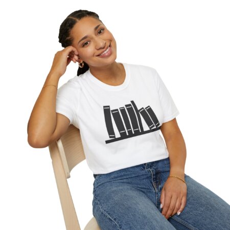 Literary Bookshelf T-Shirt - For Book Lovers & Curious Minds