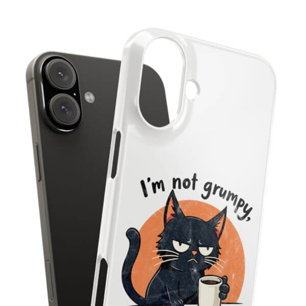 Not Grumpy, Just Selectively Social Slim Phone Case - Image 45