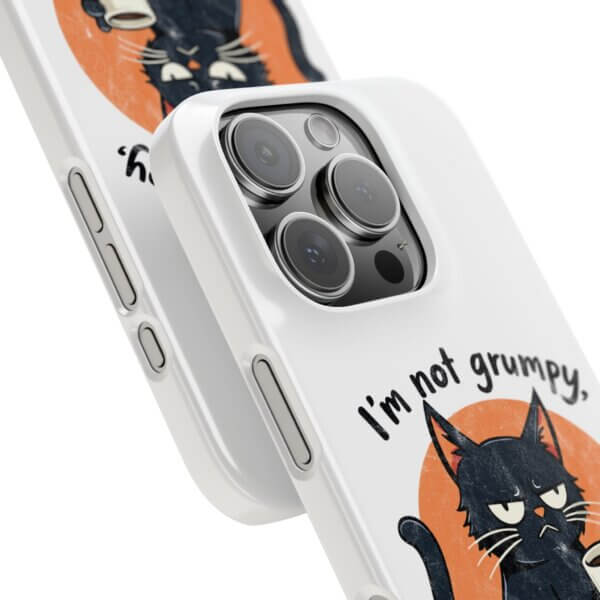 Not Grumpy, Just Selectively Social Slim Phone Case - Image 41