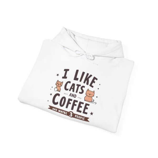 Cats & Coffee Hoodie - Humorous Gift for Cat Lovers - Image 3