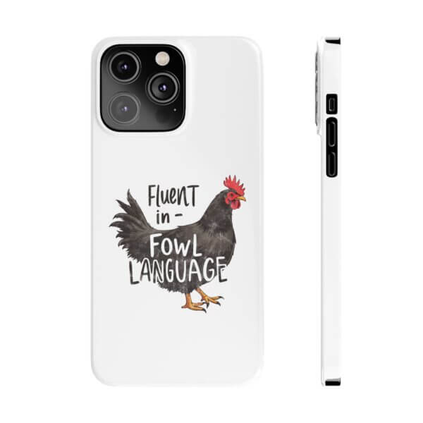 Funny Chicken Slim iPhone Case - Image 11