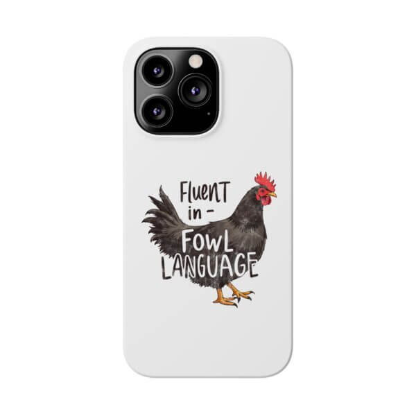 Funny Chicken Slim iPhone Case - Image 4