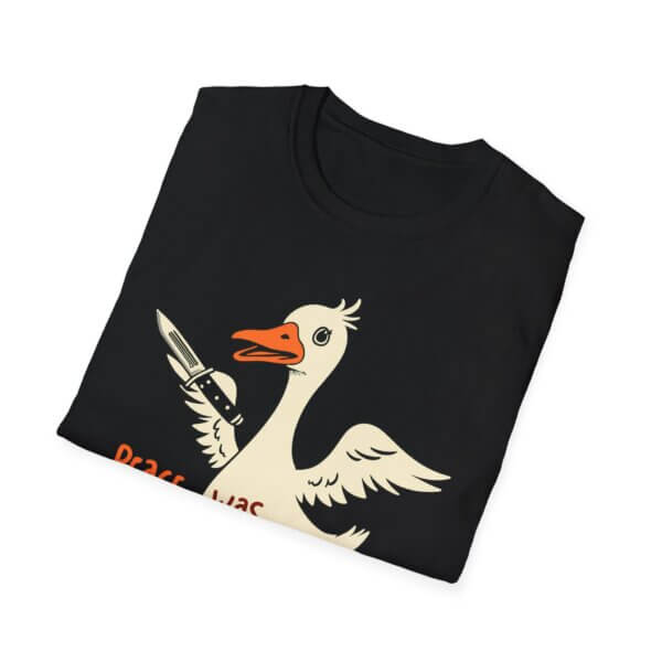 Peace Was Never An Option Goose Graphic T-Shirt - Image 6