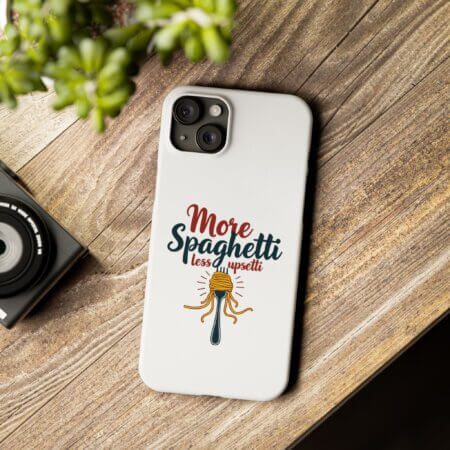 iPhone Slim Case - More Spaghetti Less Uppsetti