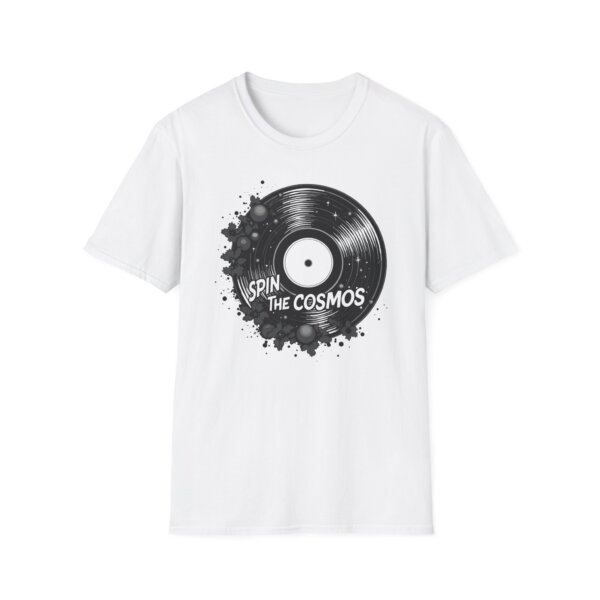 Cosmic Record T-Shirt - Space Music Whimsy - Image 2