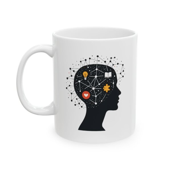 Abstract Mind Ceramic Mug - Connection Symbolism for Enthusiasts - Image 2