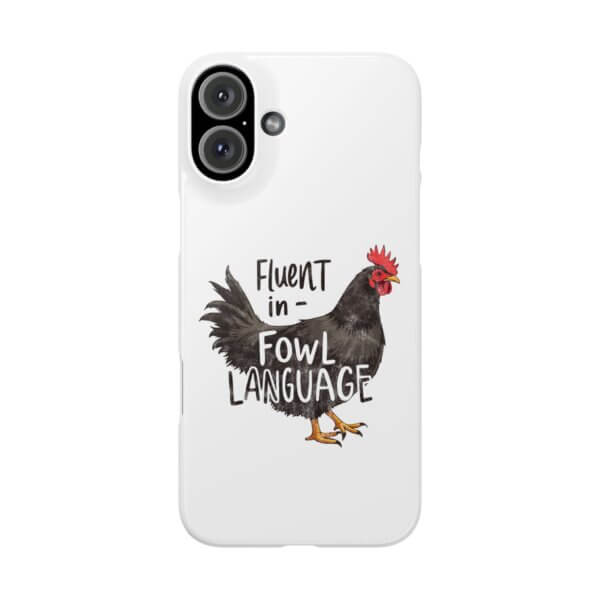 Funny Chicken Slim iPhone Case - Image 19