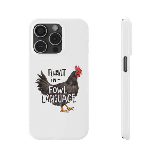 Funny Chicken Slim iPhone Case - Image 15