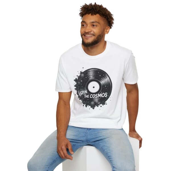 Cosmic Record T-Shirt - Space Music Whimsy