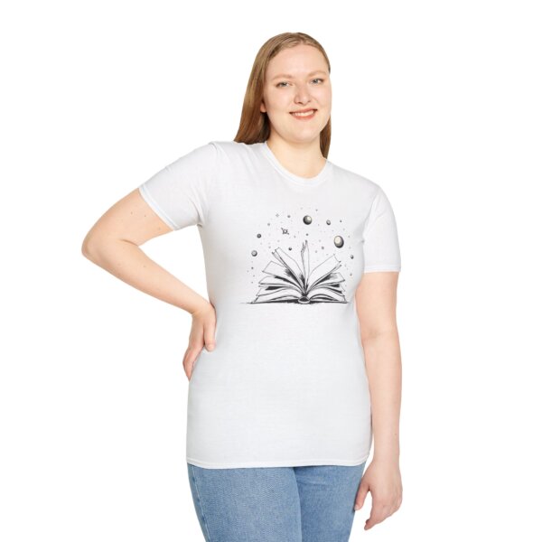 Cosmic Book Stars T-Shirt - Astronomy Lover's Gift - Image 4