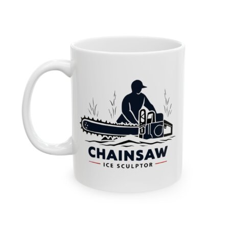 Chainsaw Wielding Man Mug