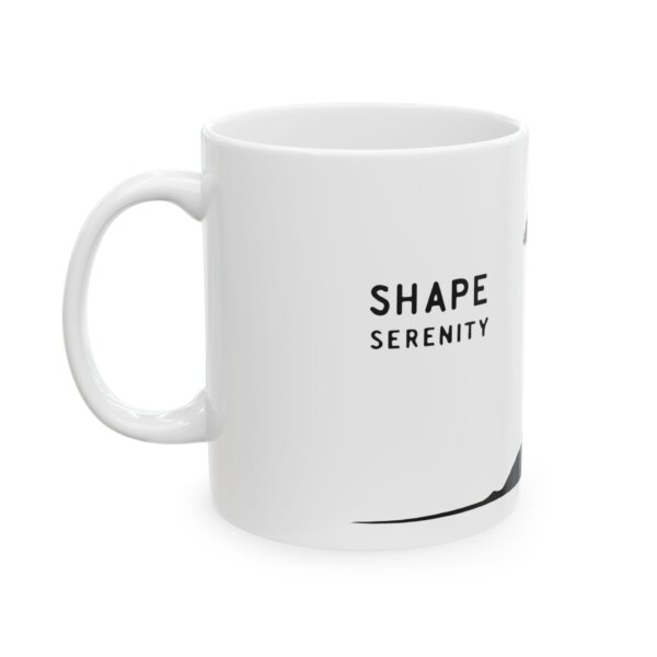 Tree & Shape Serenity Black White Coffee Mug - Image 2