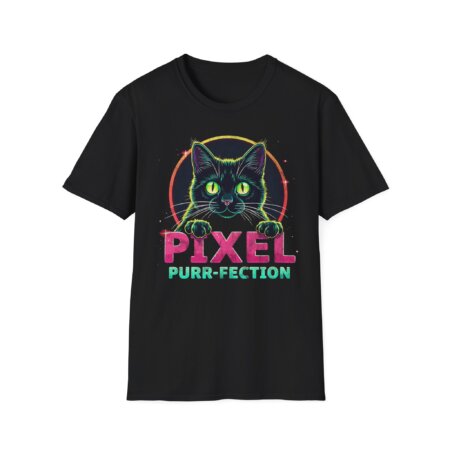 Pixel Purr-Fection Cat T-shirt