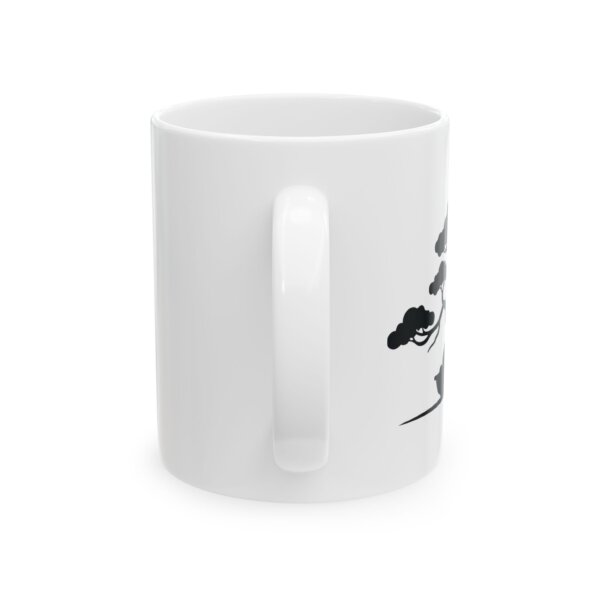 Tree Sound Waves Mug - Modern Art for Music Lovers - Image 3