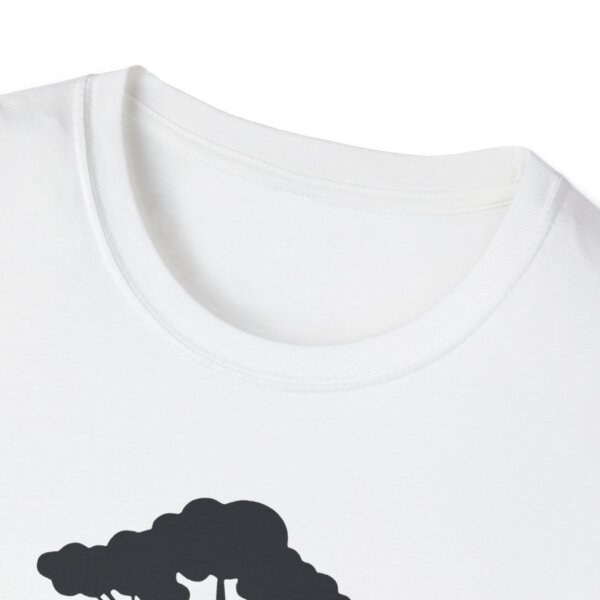 Tree & Sound Waves Tee - Modern Art T-Shirt - Image 3