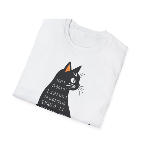 Black Cat & Numbers Tee - Geeky & Trendy - Image 4