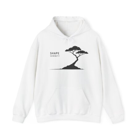 Black & White Tree Hoodie - Shape Serenity