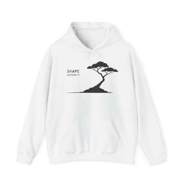 Black & White Tree Hoodie - Shape Serenity