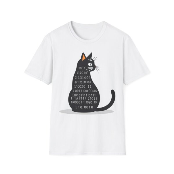 Black Cat & Numbers Tee - Geeky & Trendy